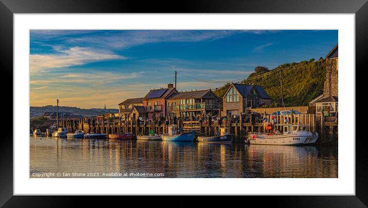 Seaton Fishing Boats  Framed Mounted Print by Ian Stone