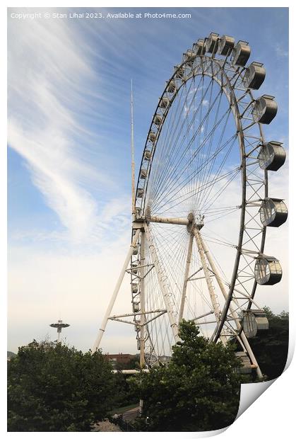 Ferris wheel Print by Stan Lihai