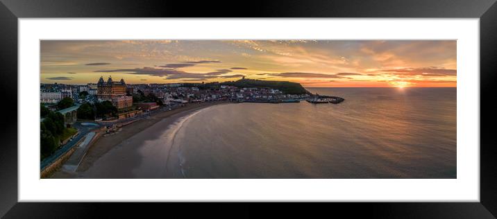 Scarborough Sunrise Framed Mounted Print by Apollo Aerial Photography