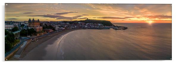 Scarborough Sunrise Acrylic by Apollo Aerial Photography