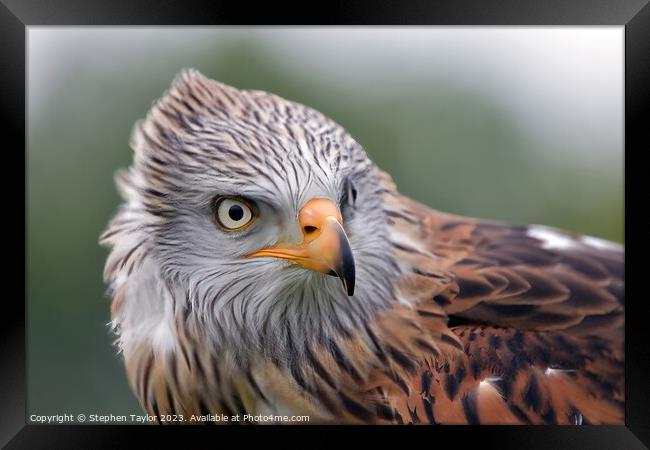 Red Kite Framed Print by Stephen Taylor
