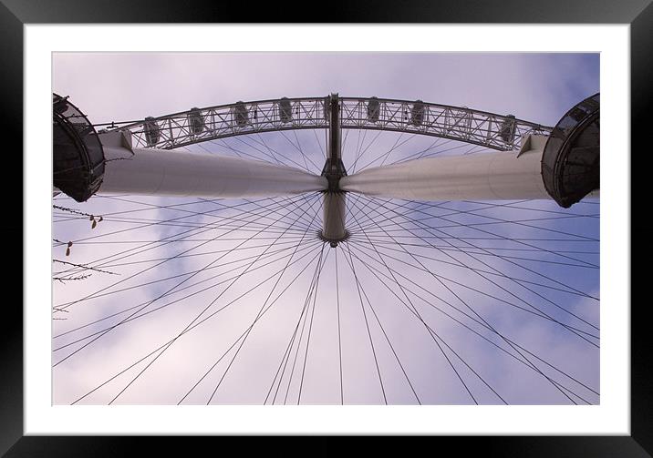 London Eye Framed Mounted Print by David French