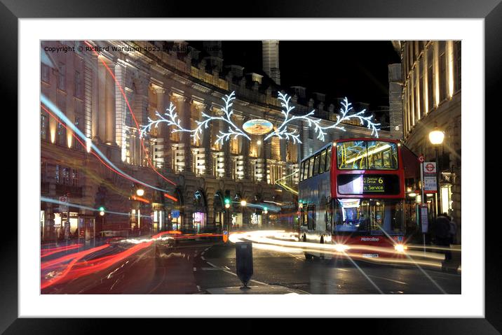 Regent Street Framed Mounted Print by Richard Wareham