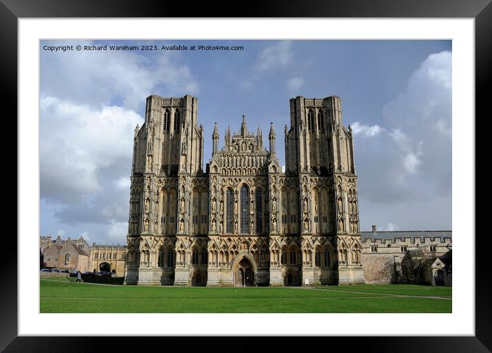 Wells cathedral Framed Mounted Print by Richard Wareham