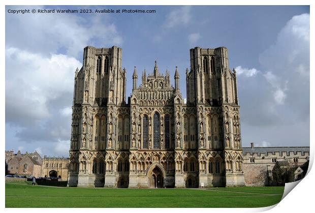 Wells cathedral Print by Richard Wareham