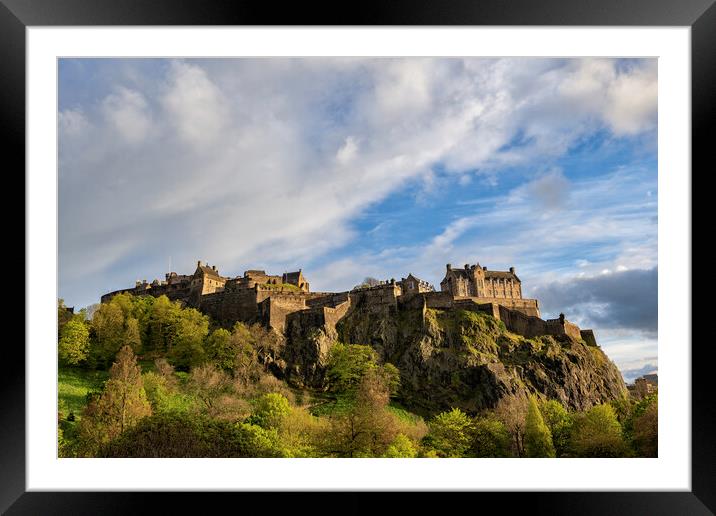 Edinburgh Castle Framed Mounted Print by Artur Bogacki