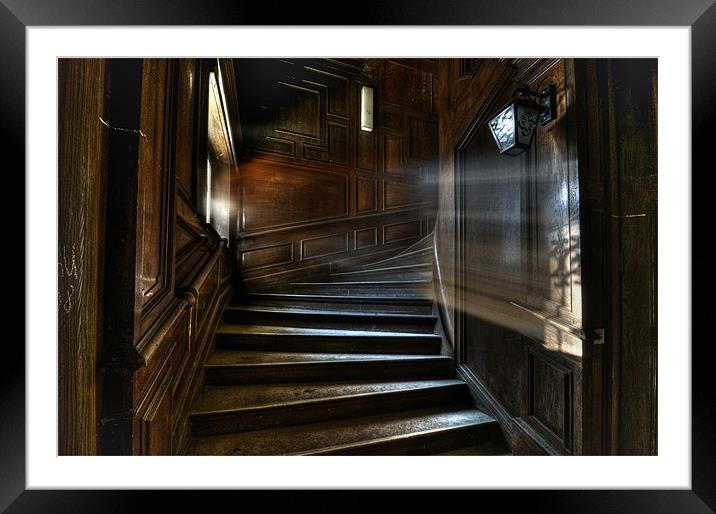 Oak Stairs Framed Mounted Print by Nathan Wright