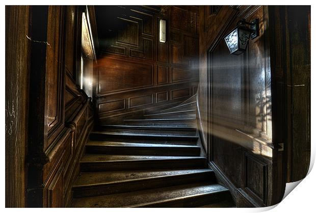 Oak Stairs Print by Nathan Wright