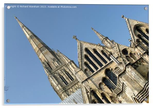 Salisbury Cathedral  Acrylic by Richard Wareham