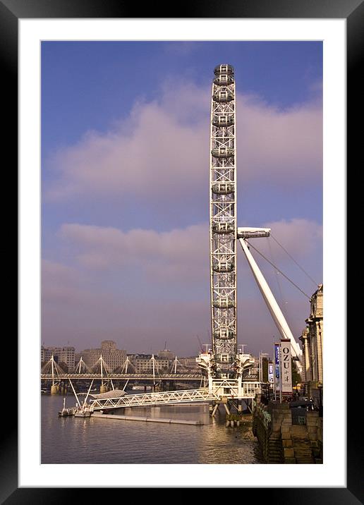 London Eye Framed Mounted Print by David French