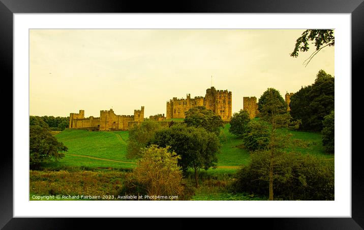 Alnwick Castle Framed Mounted Print by Richard Fairbairn