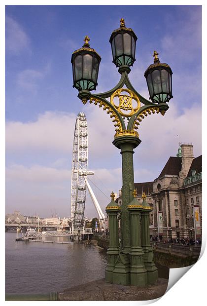 London Eye Print by David French