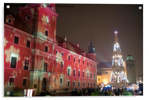 Warsaw Christmas Acrylic by Richard Wareham