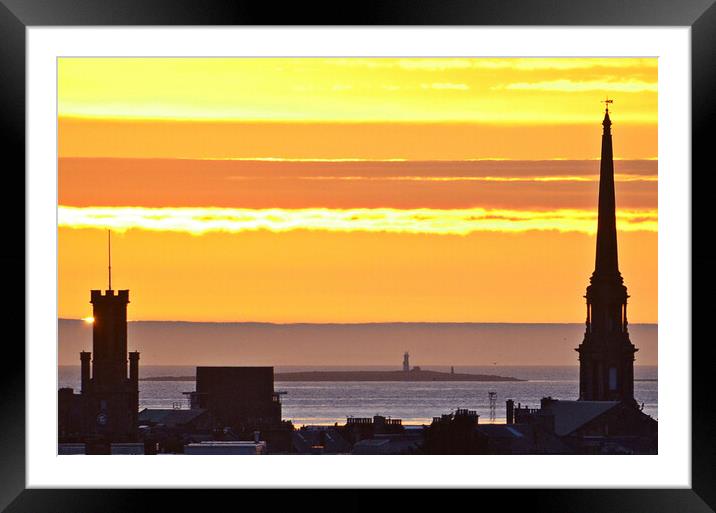 Ayr at sunset Framed Mounted Print by Allan Durward Photography