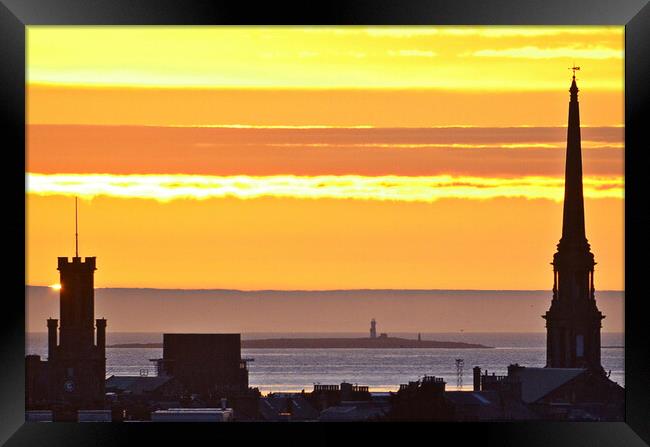 Ayr at sunset Framed Print by Allan Durward Photography