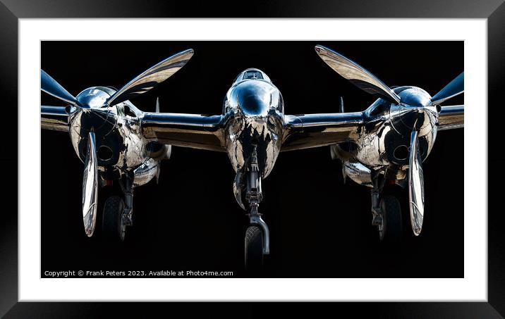 P 38 Framed Mounted Print by Frank Peters
