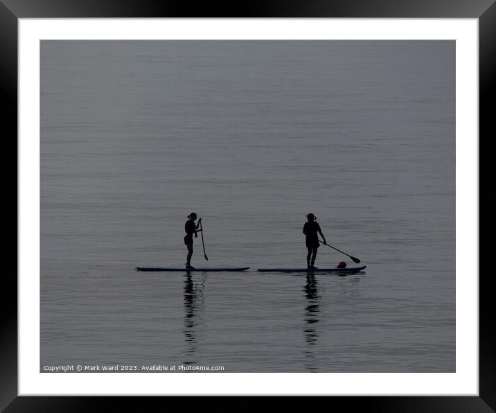 September SUP Framed Mounted Print by Mark Ward