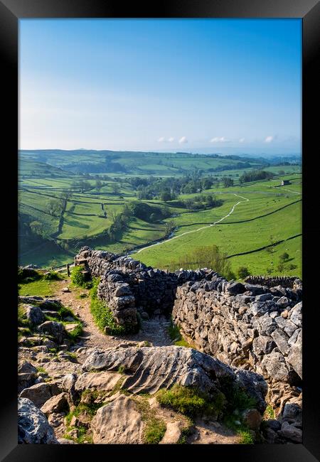 Malham Cove Landscape, Yorkshire Dales Framed Print by Tim Hill