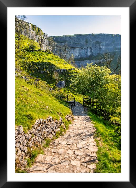 Malham Cove: Springtime in the Yorkshire Dales Framed Mounted Print by Tim Hill