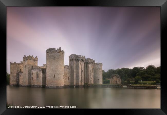 Bodiam Castle Framed Print by Derek Griffin