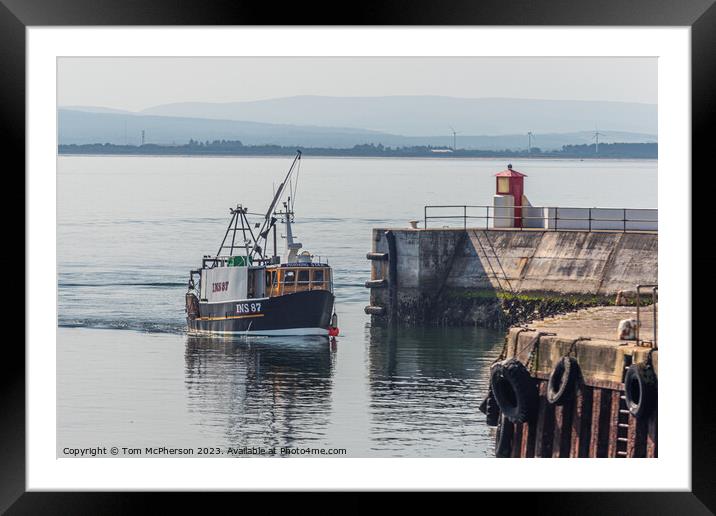 Morning Star INS 87 Moray Firth's Prolific Catch Framed Mounted Print by Tom McPherson