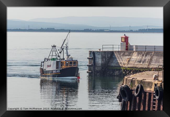 Morning Star INS 87 Moray Firth's Prolific Catch Framed Print by Tom McPherson