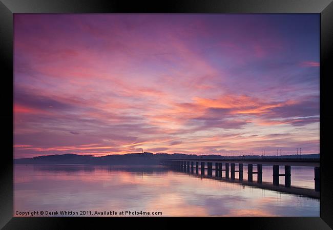 River Tay Sunrise Dundee 3 Framed Print by Derek Whitton