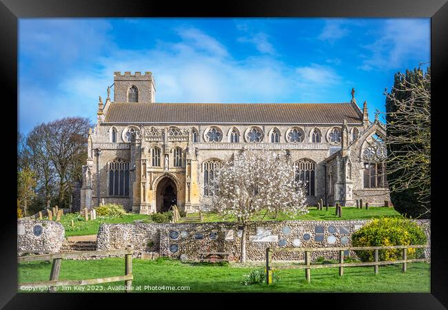St Margaret Of Antioch's Church Cley next the Sea  Framed Print by Jim Key