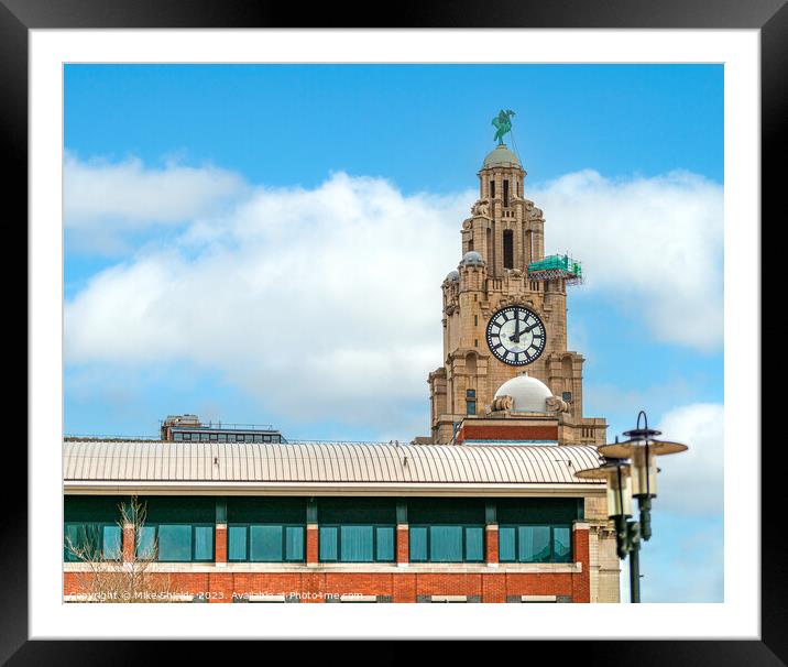 The Royal Liver Building: A Timely Renewal Framed Mounted Print by Mike Shields