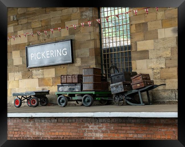 Pickering train station Framed Print by Chris Yaxley