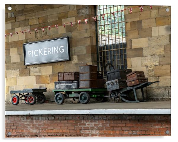 Pickering train station Acrylic by Chris Yaxley