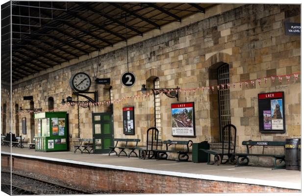 Pickering train station Canvas Print by Chris Yaxley