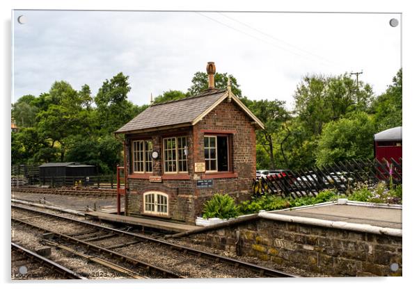 Goathland signal house Acrylic by Chris Yaxley