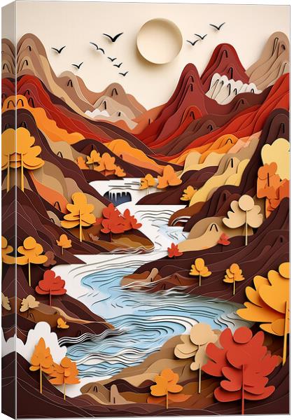 The River Runs though it  Canvas Print by CC Designs