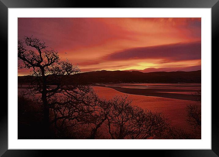 Dawn at Portmeirion 5, pen drawing effect. Framed Mounted Print by Paul Boizot