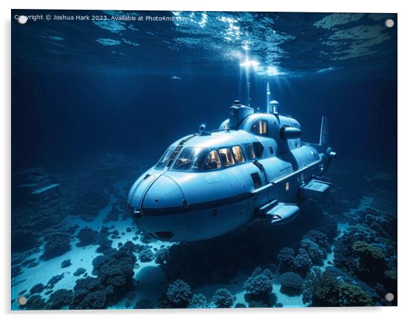 Underwater Submarine Acrylic by Joshua Hark