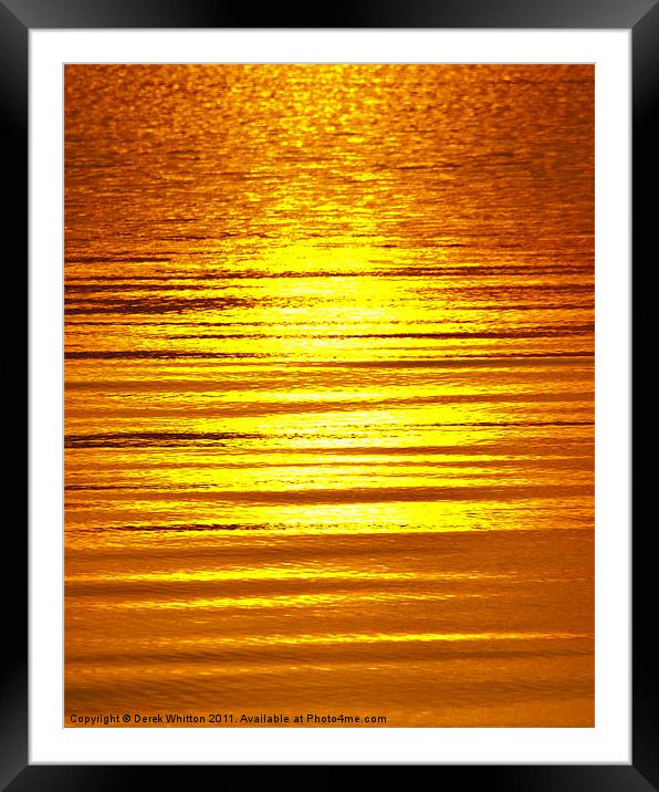 Sunrise Reflection Framed Mounted Print by Derek Whitton
