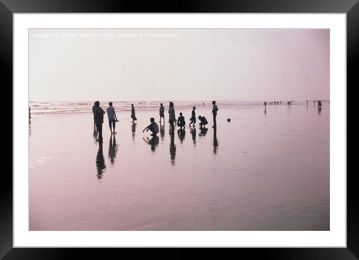 Sunset over the Bay of Bengal. Framed Mounted Print by Richard Wareham