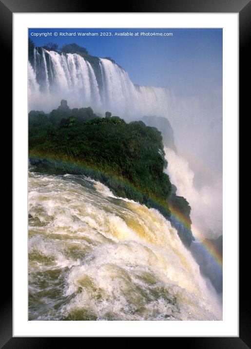 Iguacu Falls Brazil Framed Mounted Print by Richard Wareham