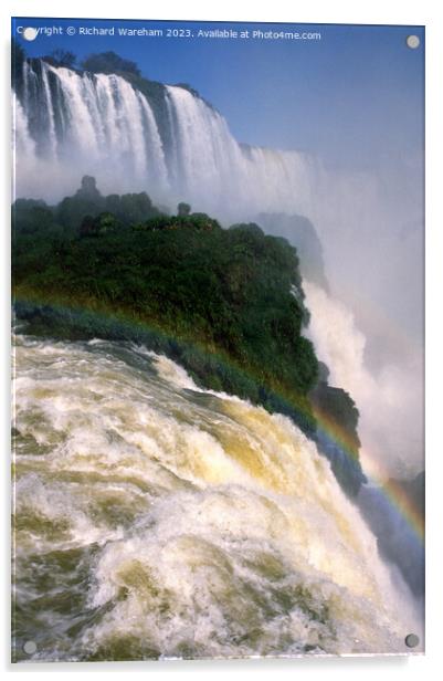 Iguacu Falls Brazil Acrylic by Richard Wareham