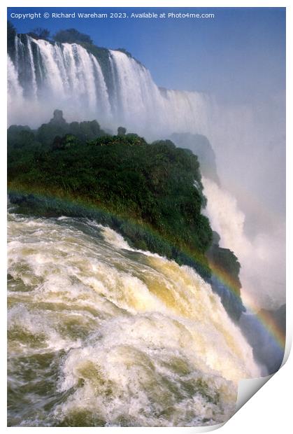 Iguacu Falls Brazil Print by Richard Wareham