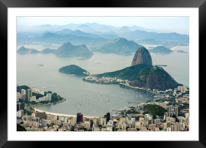Brazil Rio de Janeiro Framed Mounted Print by Richard Wareham