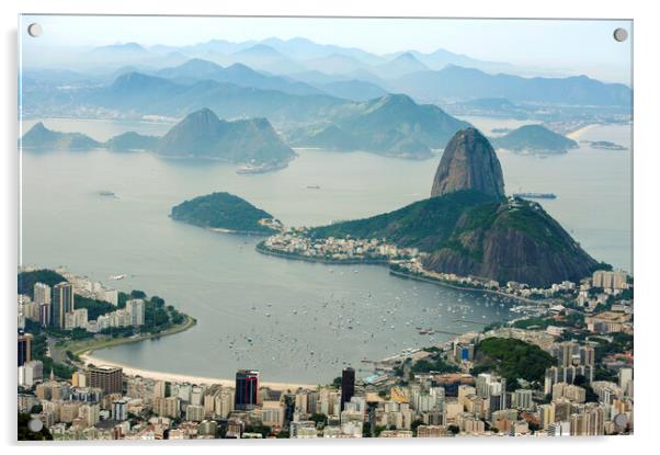 Brazil Rio de Janeiro Acrylic by Richard Wareham