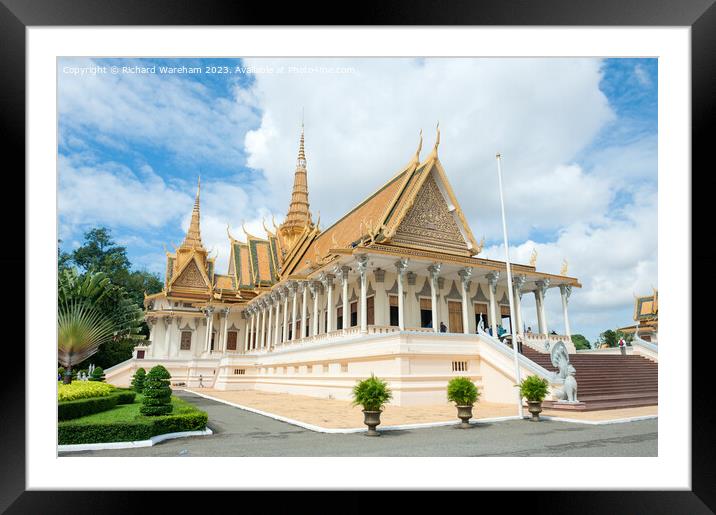 Phnom Penh Cambodia Silver pagoda. Framed Mounted Print by Richard Wareham