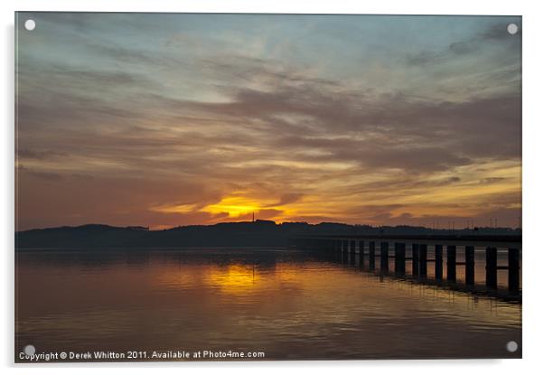 River Tay Sunrise 4 Acrylic by Derek Whitton
