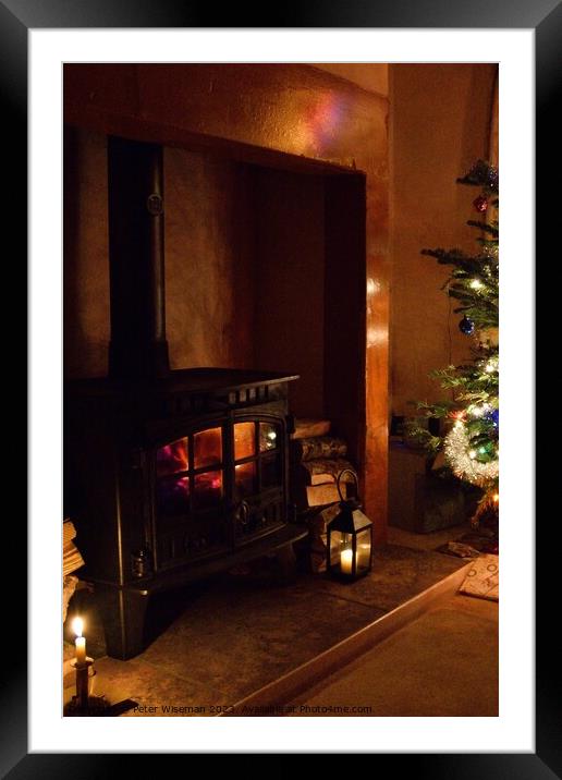 Warm and cosy Christmas Framed Mounted Print by Peter Wiseman
