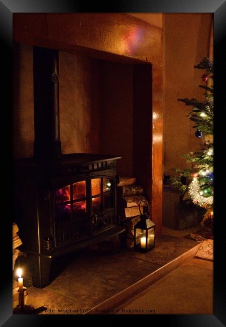 Warm and cosy Christmas Framed Print by Peter Wiseman