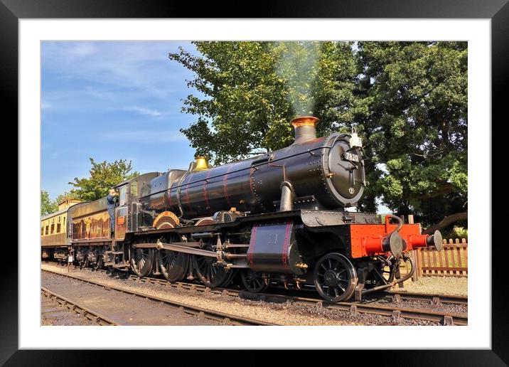 7820 Dinmore Manor Steam Locomotive Framed Mounted Print by Susan Snow