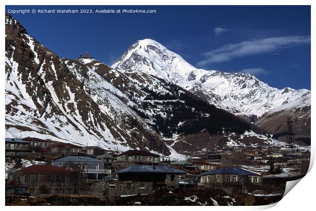 Mount Kazbegi Georgia Print by Richard Wareham