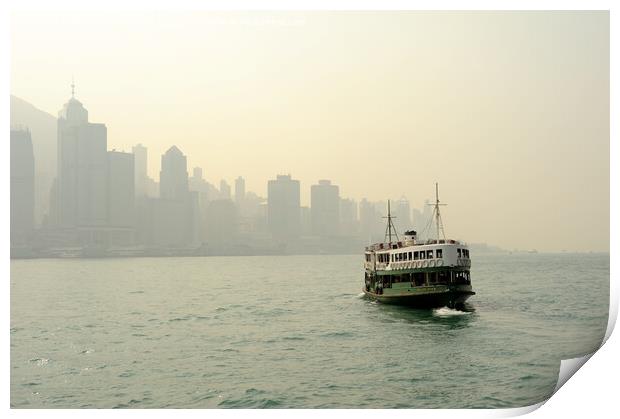 Hong Kong Ferry Print by Richard Wareham